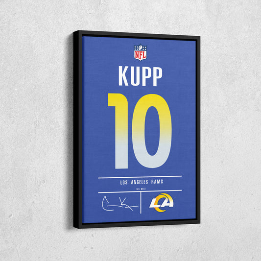 Cooper Kupp Rams Jersey Canvas Print | Wall Art Decor