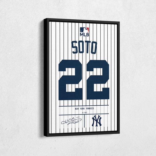 Juan Soto Yankees Jersey Canvas Print | Wall Art Decor