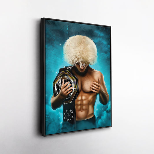 Khabib "The Eagle" Canvas Print | MMA Champion Wall Art