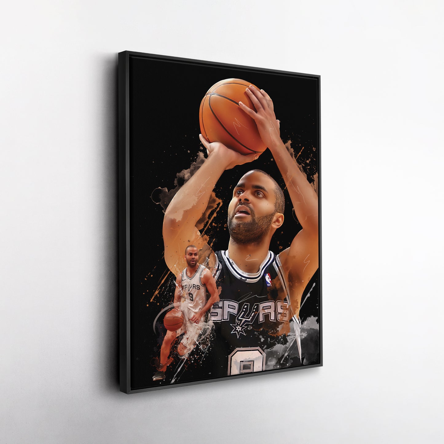 Tony Parker Spurs Canvas Print | San Antonio Basketball Wall Art