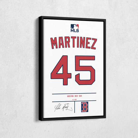 Pedro Martínez Red Sox Jersey Art
