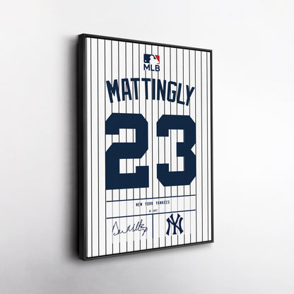 Don Mattingly Yankees Jersey Canvas Print | Wall Art Decor