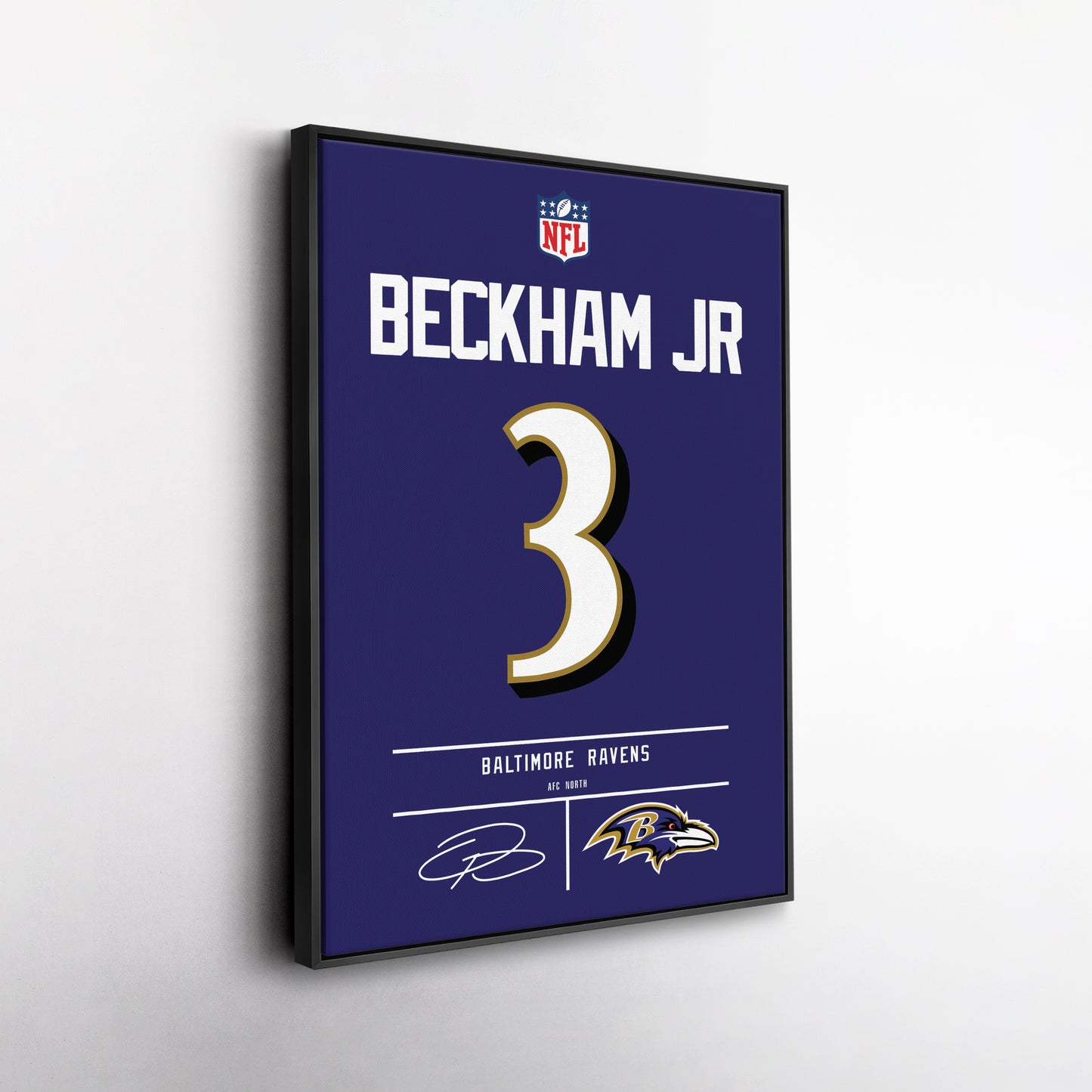 Odell Beckham Jr. Ravens Jersey Canvas Print | Wall Art Decor