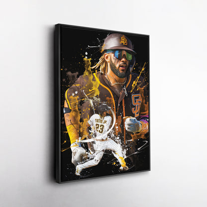 Fernando Tatis Jr. Padres Canvas Print | San Diego Baseball Wall Art