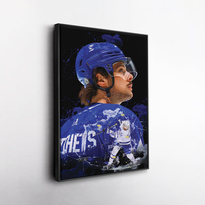 Auston Matthews Toronto Maple Leafs Canvas Print | NHL Hockey Wall Art