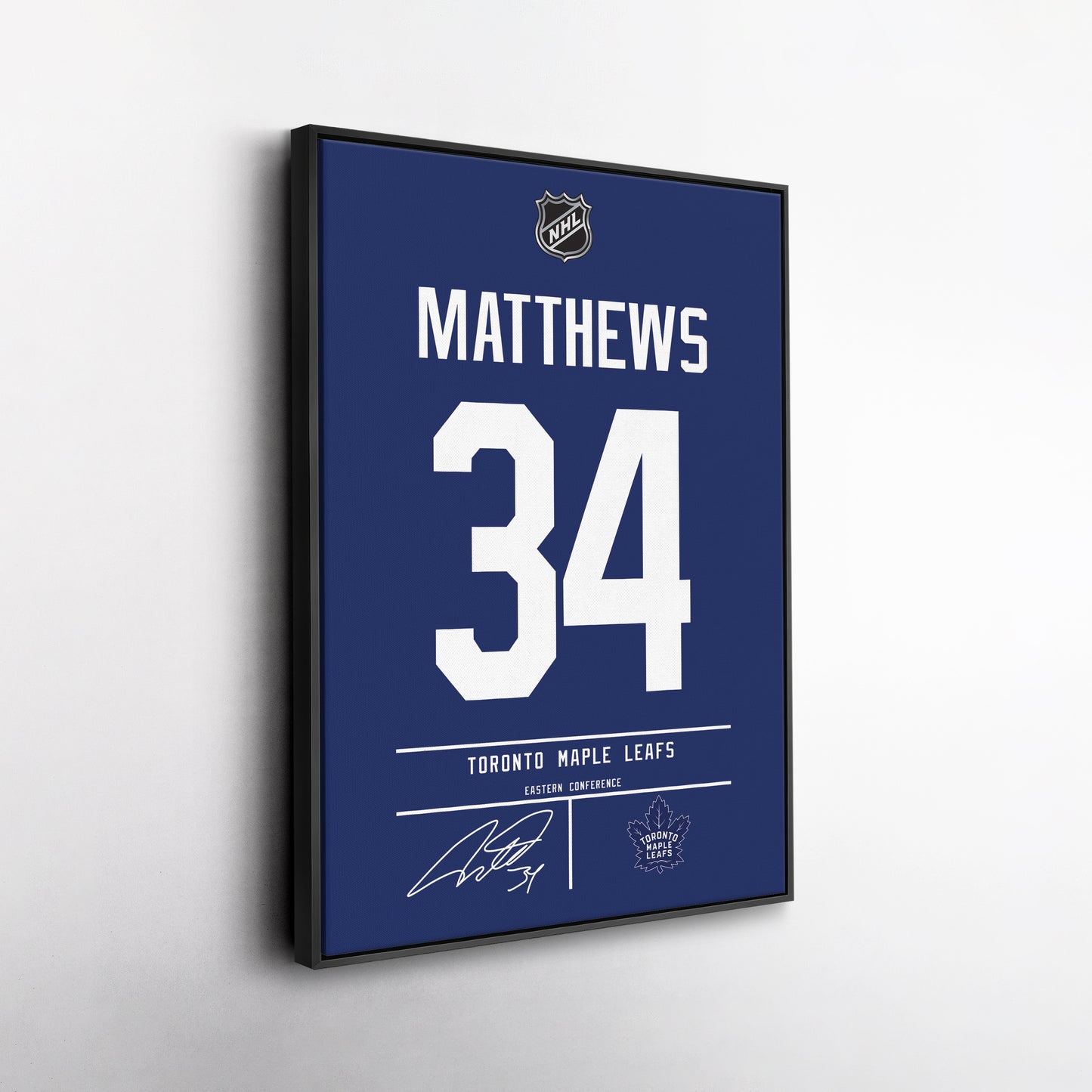 Auston Matthews Maple Leafs Jersey Canvas Print | Wall Art Decor