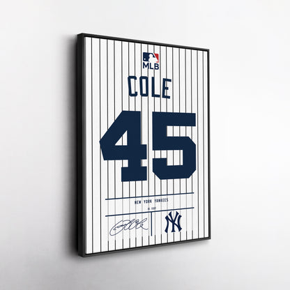 Gerrit Cole Yankees Jersey Canvas Print | Wall Art Decor