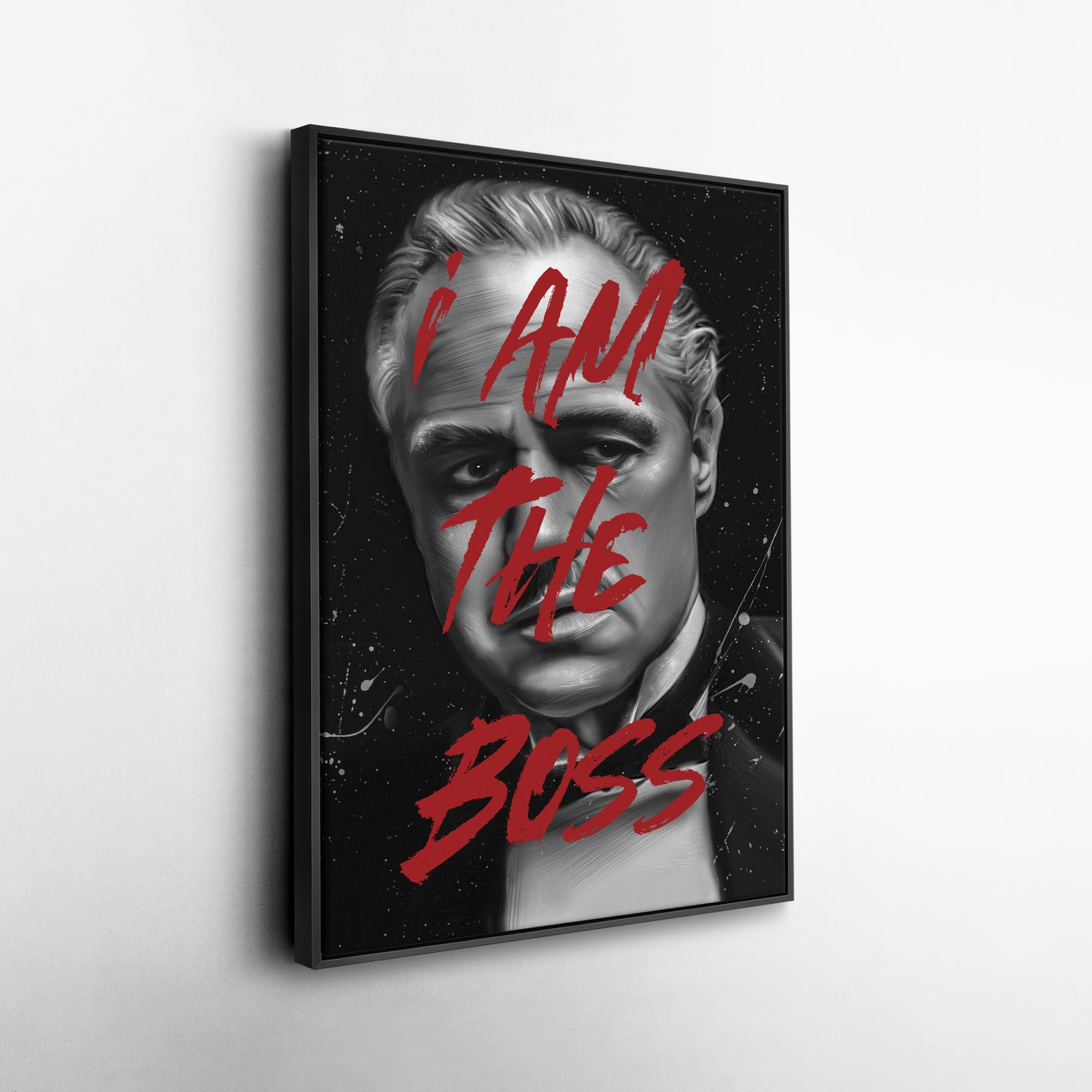 Vito Corleone 'I Am The Boss' Canvas Print | The Godfather Wall Art