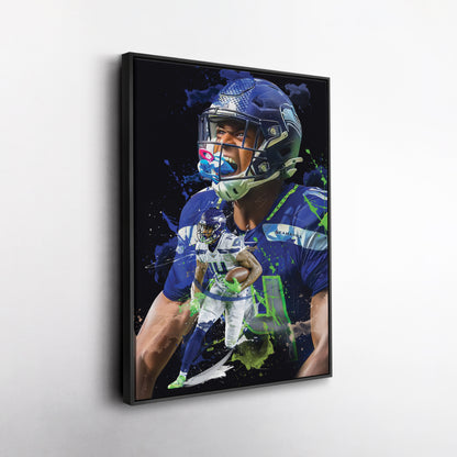 DK Metcalf Seahawks Canvas Print | Seattle Football Wall Art