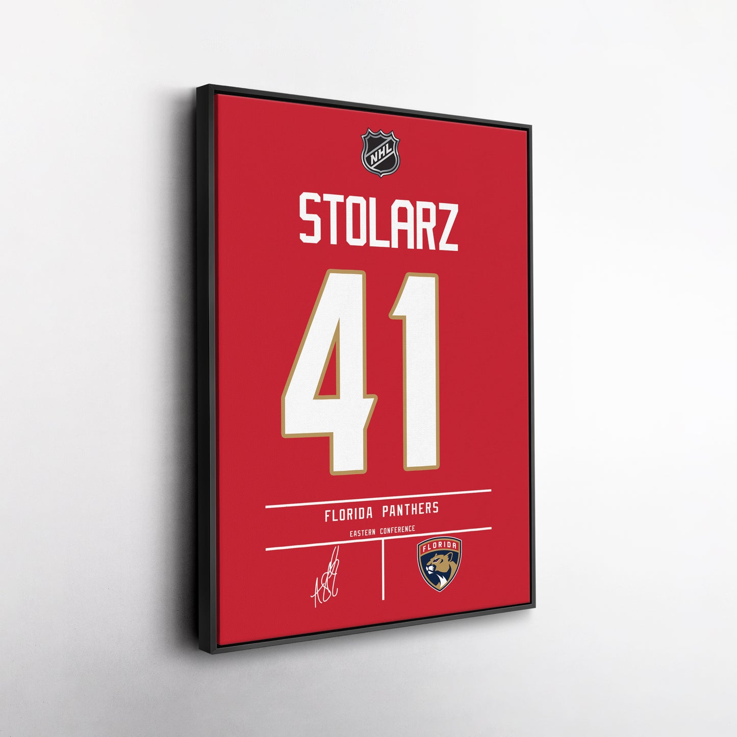 Anthony Stolarz Panthers Jersey Canvas Print | Wall Art Decor