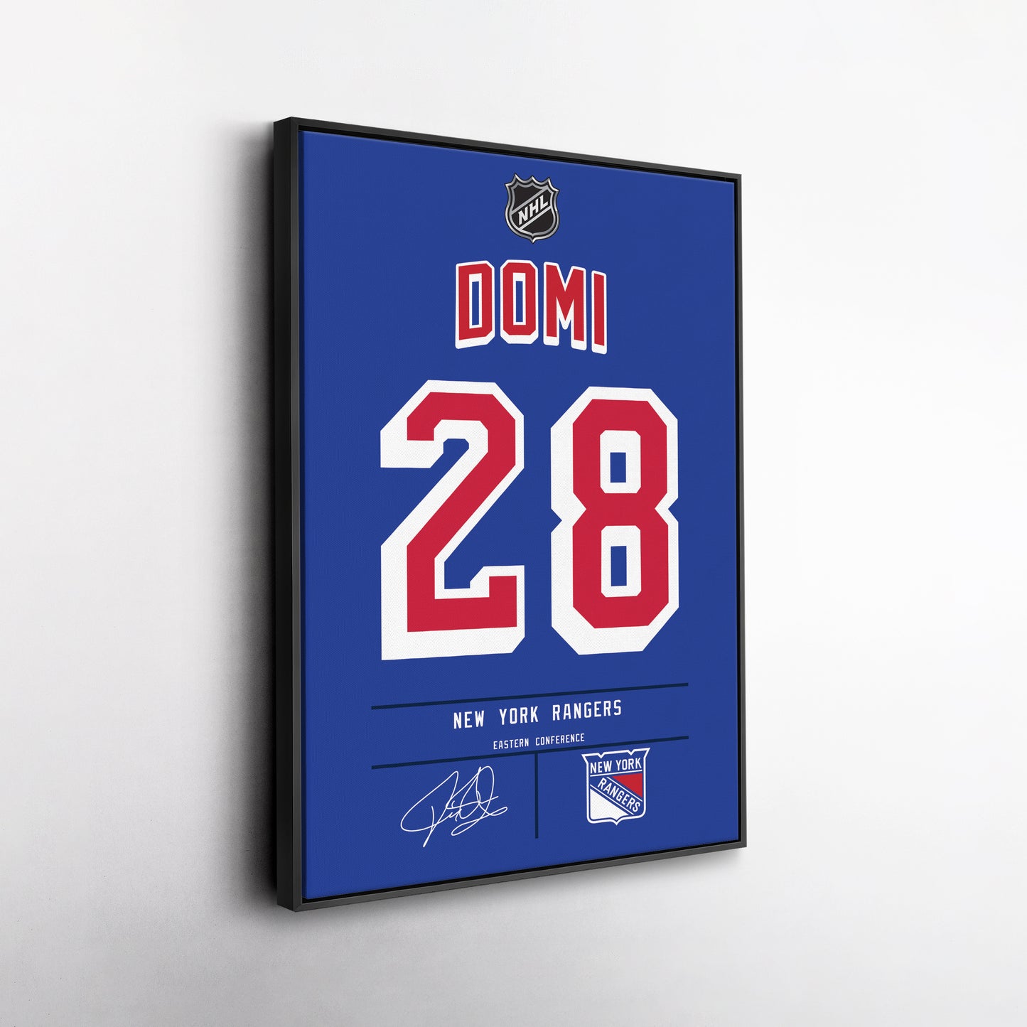 Tie Domi Rangers Jersey Canvas Print | Wall Art Decor