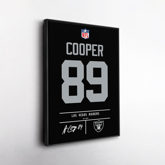 Amari Cooper Las Vegas Raiders Jersey Canvas Wall Art