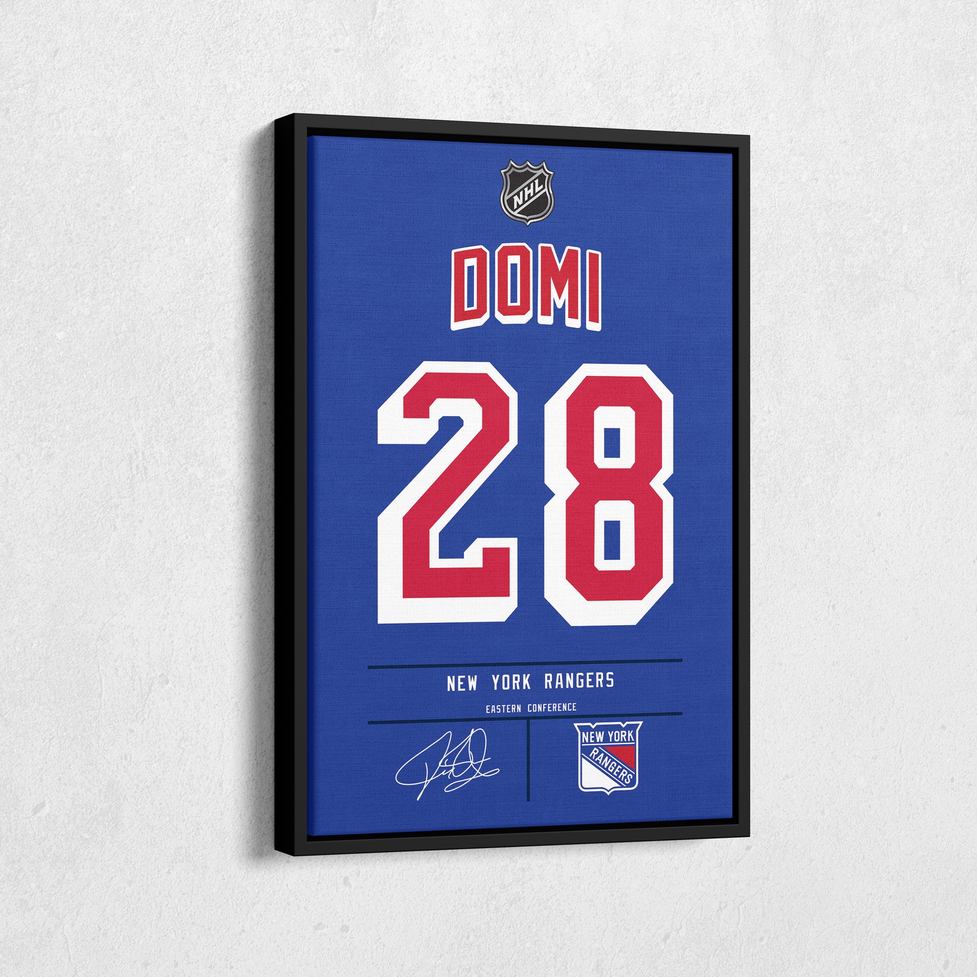 Tie Domi Rangers Jersey Canvas Print | Wall Art Decor
