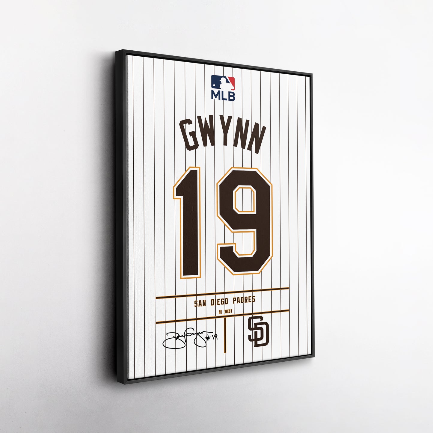 Tony Gwynn Jersey San Diego Padres Jersey Canvas Wall Art