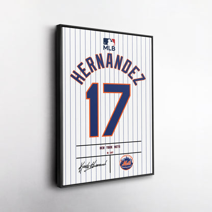 Keith Hernandez New York Mets Jersey Canvas Wall Art