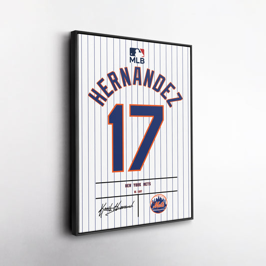 Keith Hernandez New York Mets Jersey Canvas Wall Art
