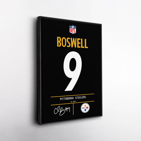 Chris Boswell Pittsburgh Steelers Jersey Canvas Wall Art