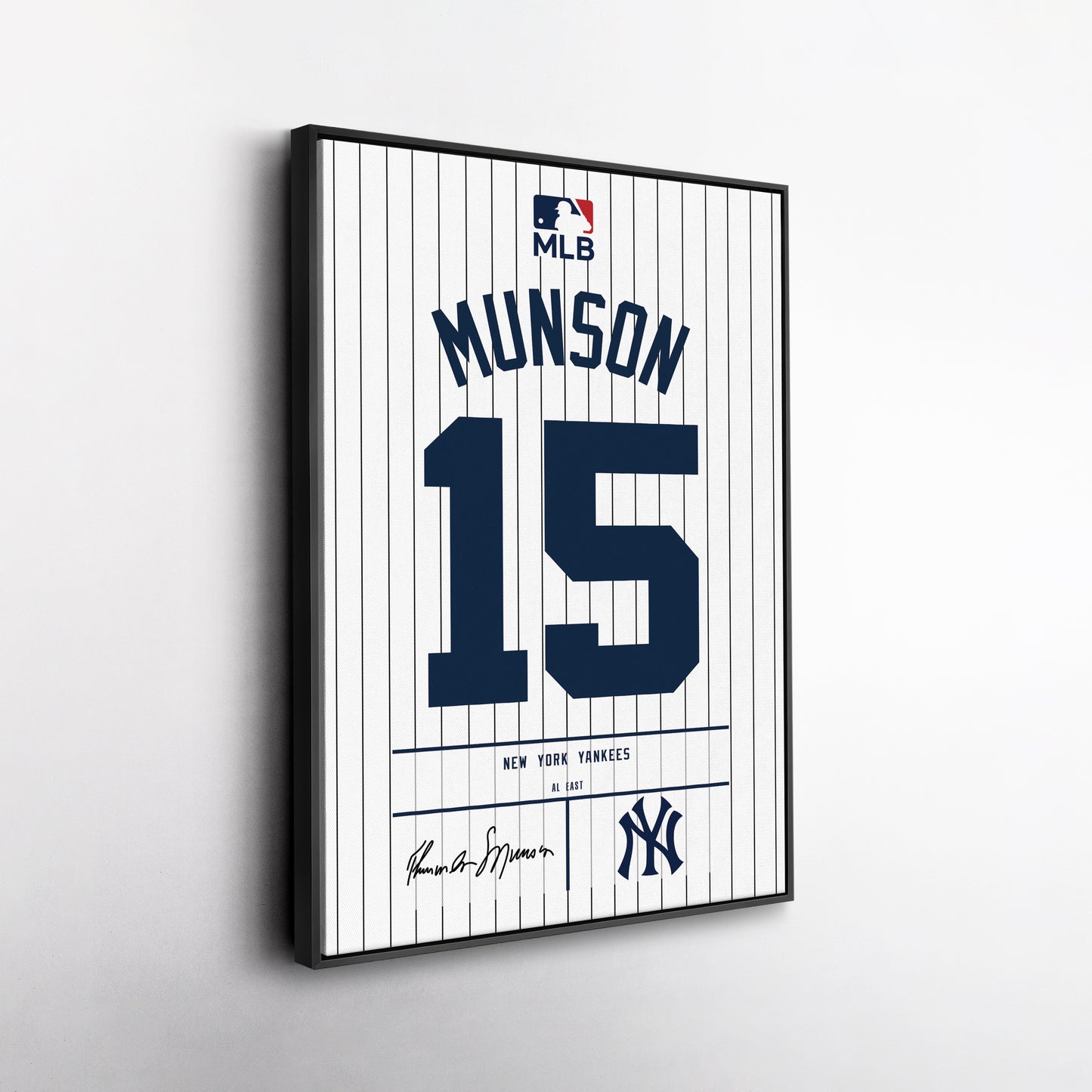 Thurman Munson New York Yankees Jersey Canvas Wall Art
