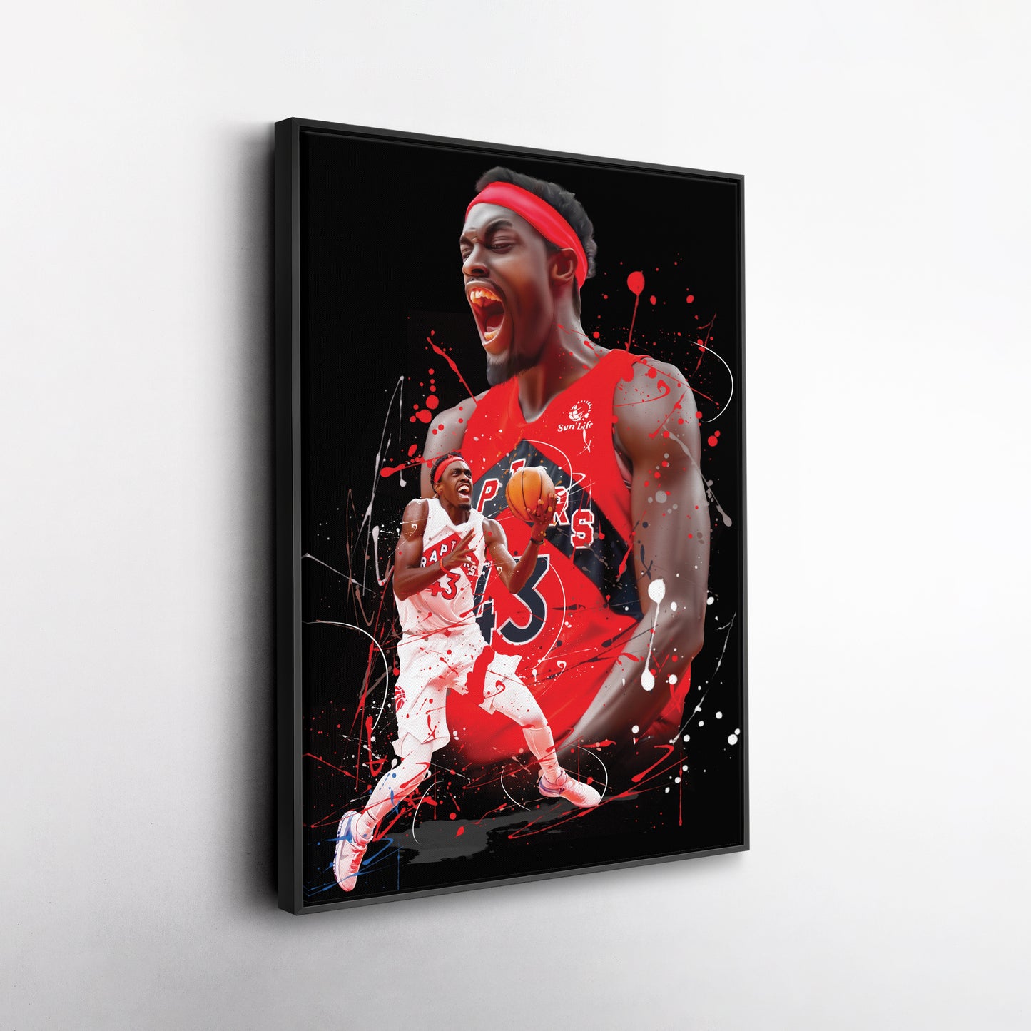 Pascal Siakam Raptors Canvas Print | Toronto Basketball Wall Art