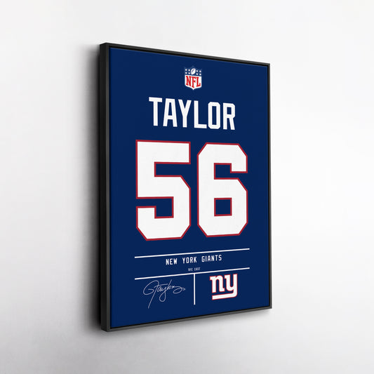 Lawrence Taylor Giants Jersey Canvas Print | Wall Art Decor