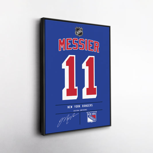 Mark Messier Rangers Jersey Canvas Print | Wall Art Decor