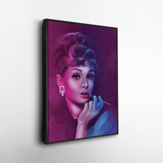 Audrey Hepburn Canvas Print | Iconic Hollywood Wall Art Decor