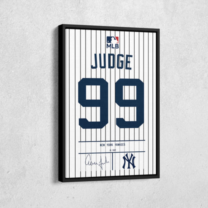 Aaron Judge Yankees Jersey Canvas Print | Wall Art Decor