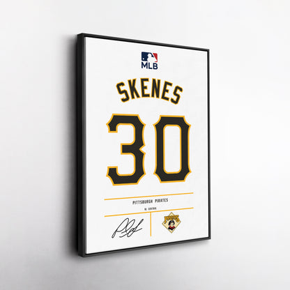 Paul Skenes Pirates Jersey Canvas Print | Wall Art Decor