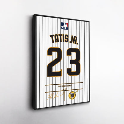 Fernando Tatís Jr. Padres Jersey Canvas Print | Wall Art Decor