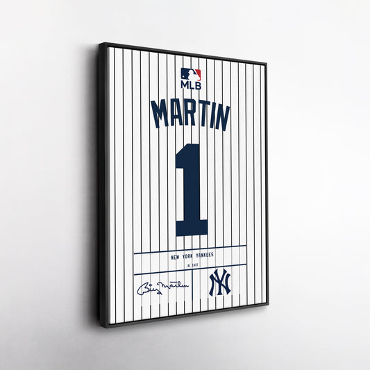 Billy Martin Yankees Jersey Canvas Print | Wall Art Decor