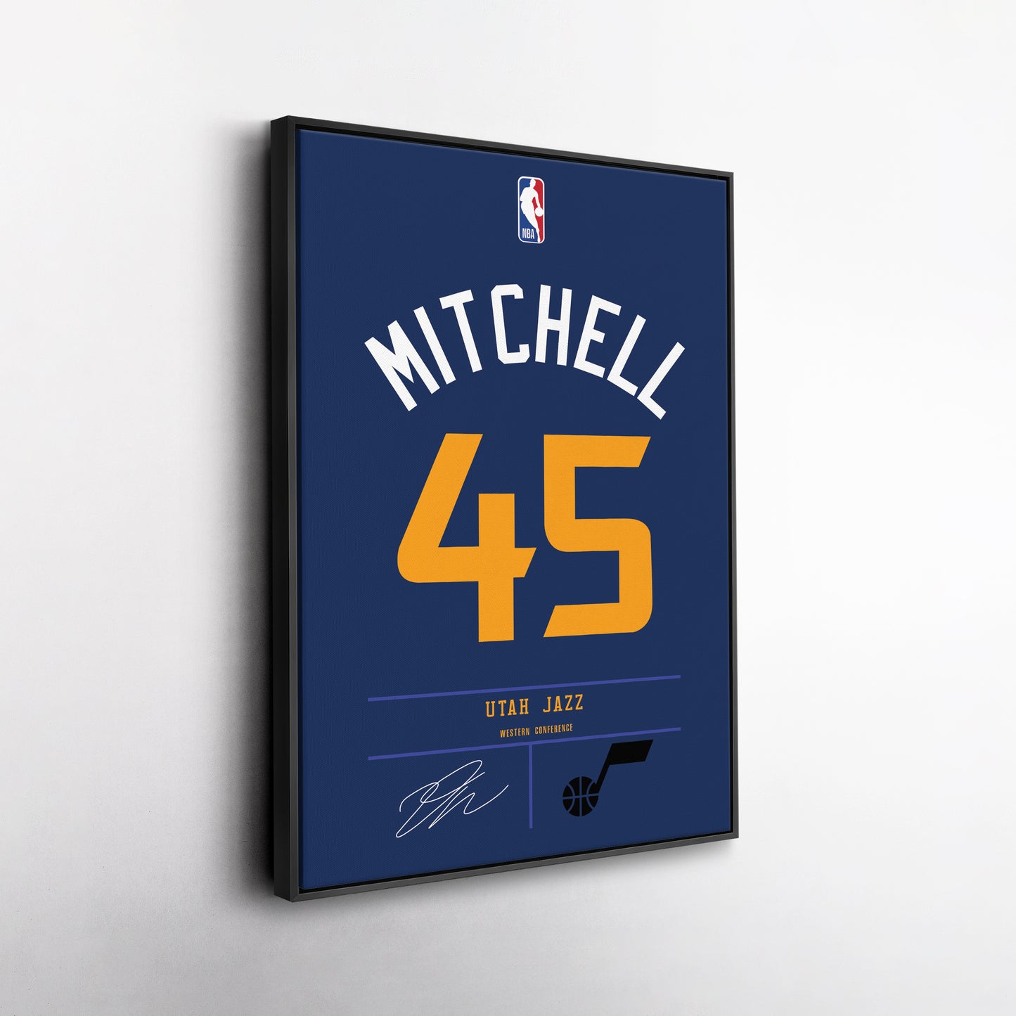 Donovan Mitchell Jazz Jersey Canvas Print | Wall Art Decor
