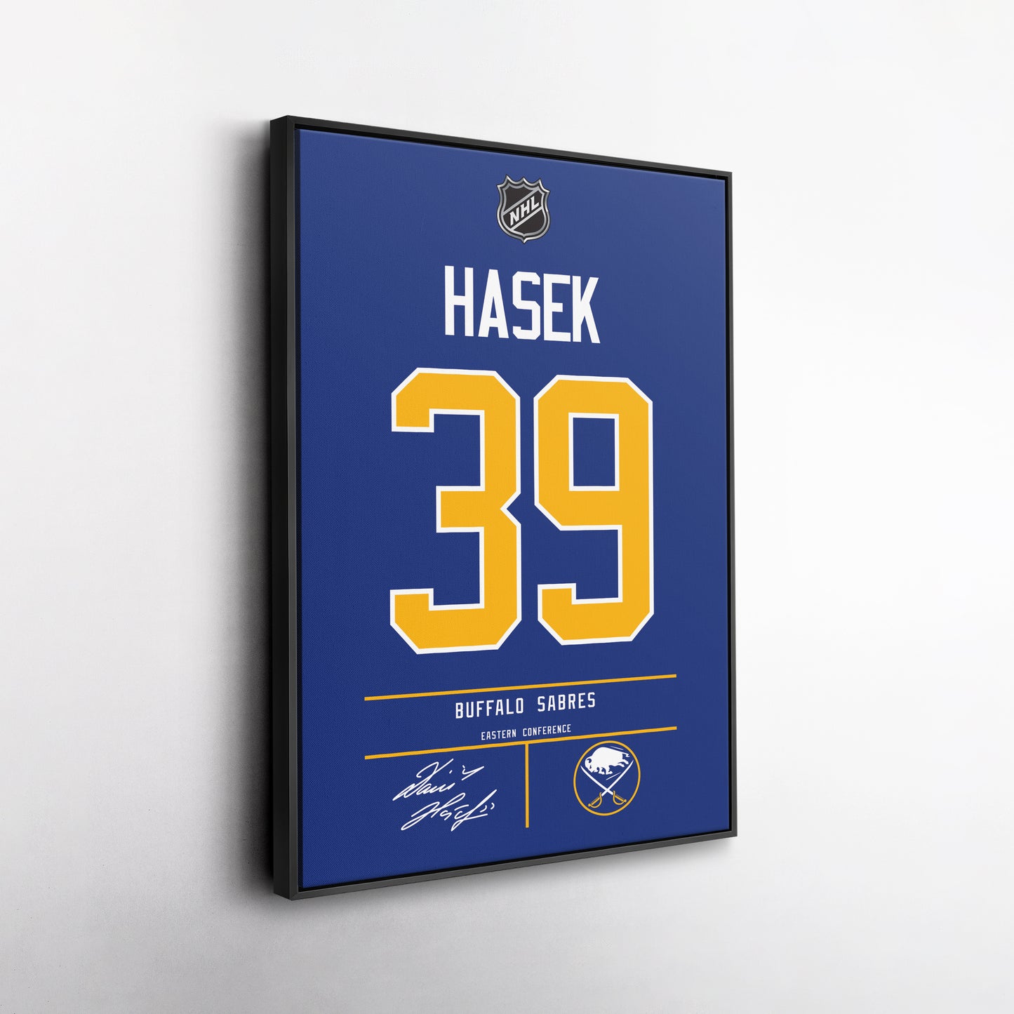 Dominik Hasek Buffalo Sabres Jersey Canvas Wall Art