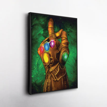 Infinity Gauntlet Canvas Print | Marvel Cosmic Power Wall Art