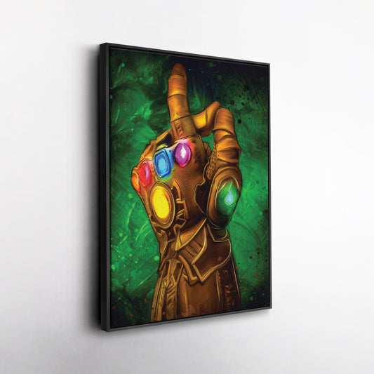 Infinity Gauntlet Canvas Print | Marvel Cosmic Power Wall Art