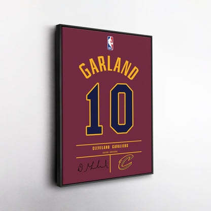 Darius Garland Cavaliers Jersey Canvas Print | Wall Art Decor