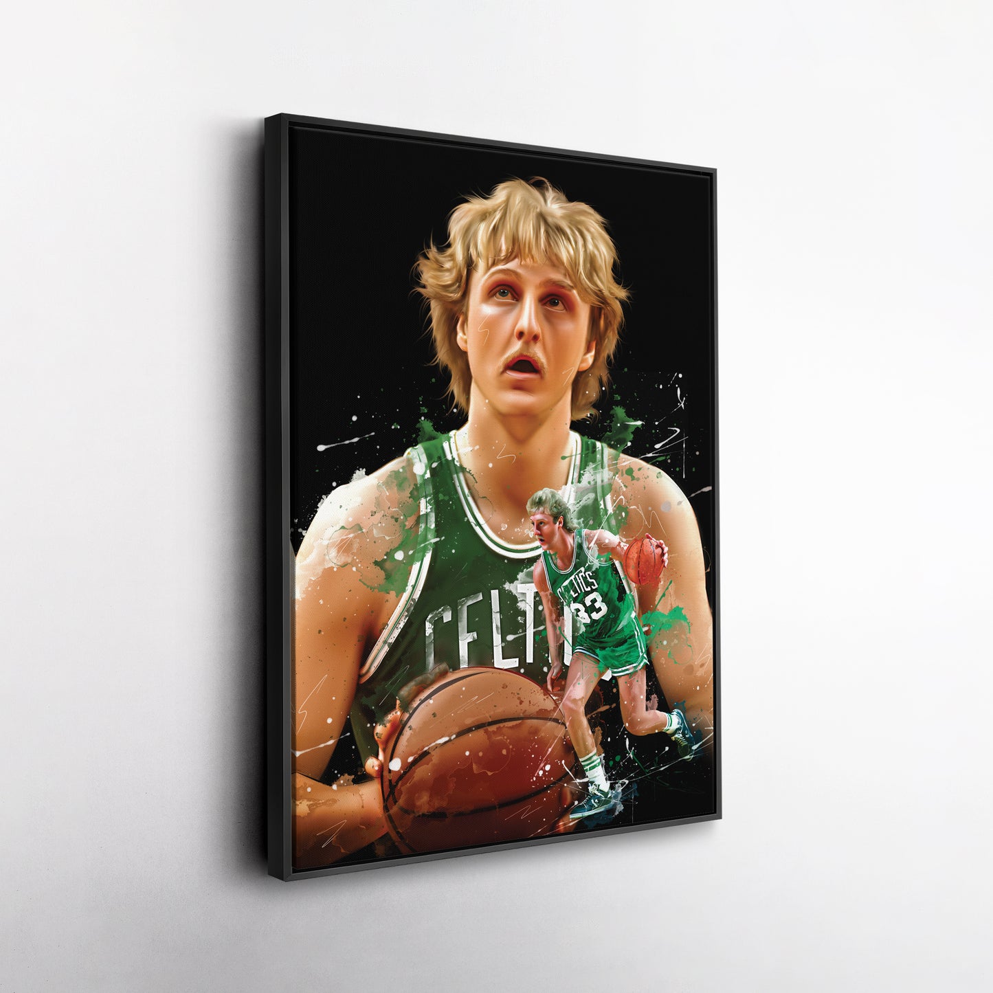 Larry Bird Celtics Canvas Print | Boston Basketball Wall Art