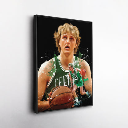Larry Bird Celtics Canvas Print | Boston Basketball Wall Art