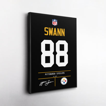 Lynn Swann Pittsburgh Steelers Jersey Canvas Wall Art