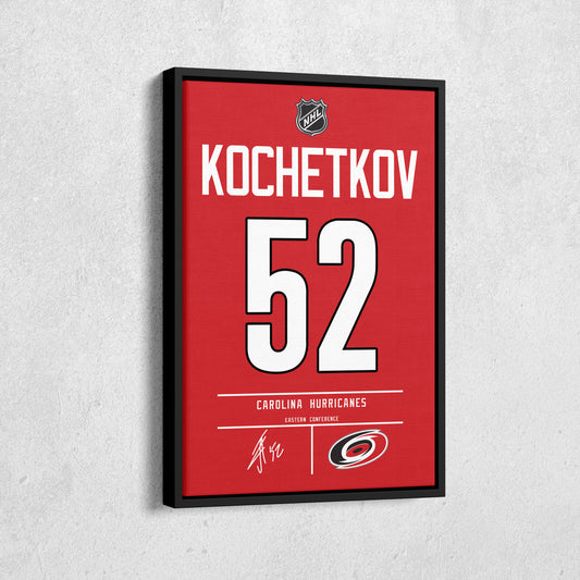 Pyotr Kochetkov Hurricanes Jersey Canvas Print | Wall Art Decor