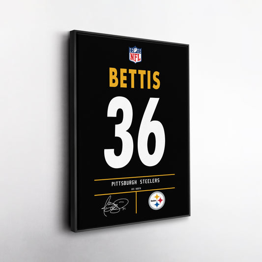 Jerome Bettis Steelers Jersey Canvas Print | Wall Art Decor