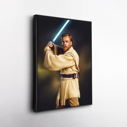 Obi-Wan Kenobi Canvas Print | Star Wars Jedi Master Wall Art