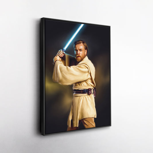 Obi-Wan Kenobi Canvas Print | Star Wars Jedi Master Wall Art