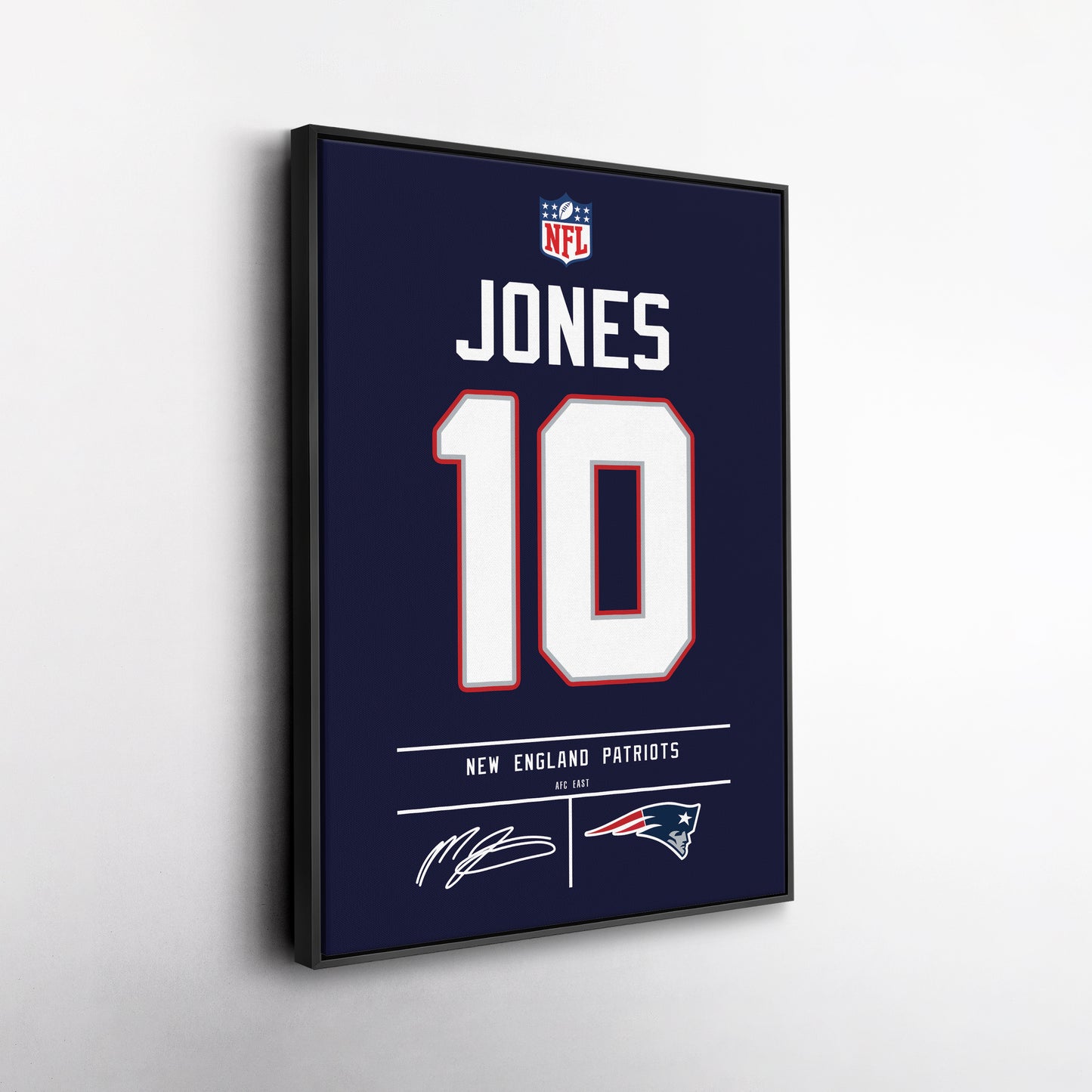 Mac Jones Patriots Jersey Canvas Print | Wall Art Decor
