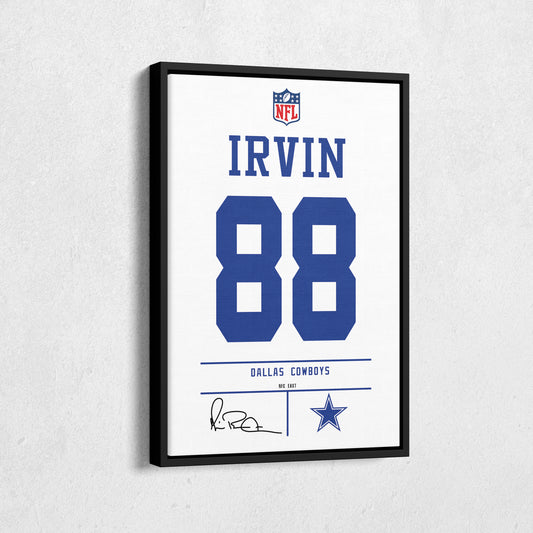 Michael Irvin Cowboys Jersey Canvas Print | Wall Art Decor