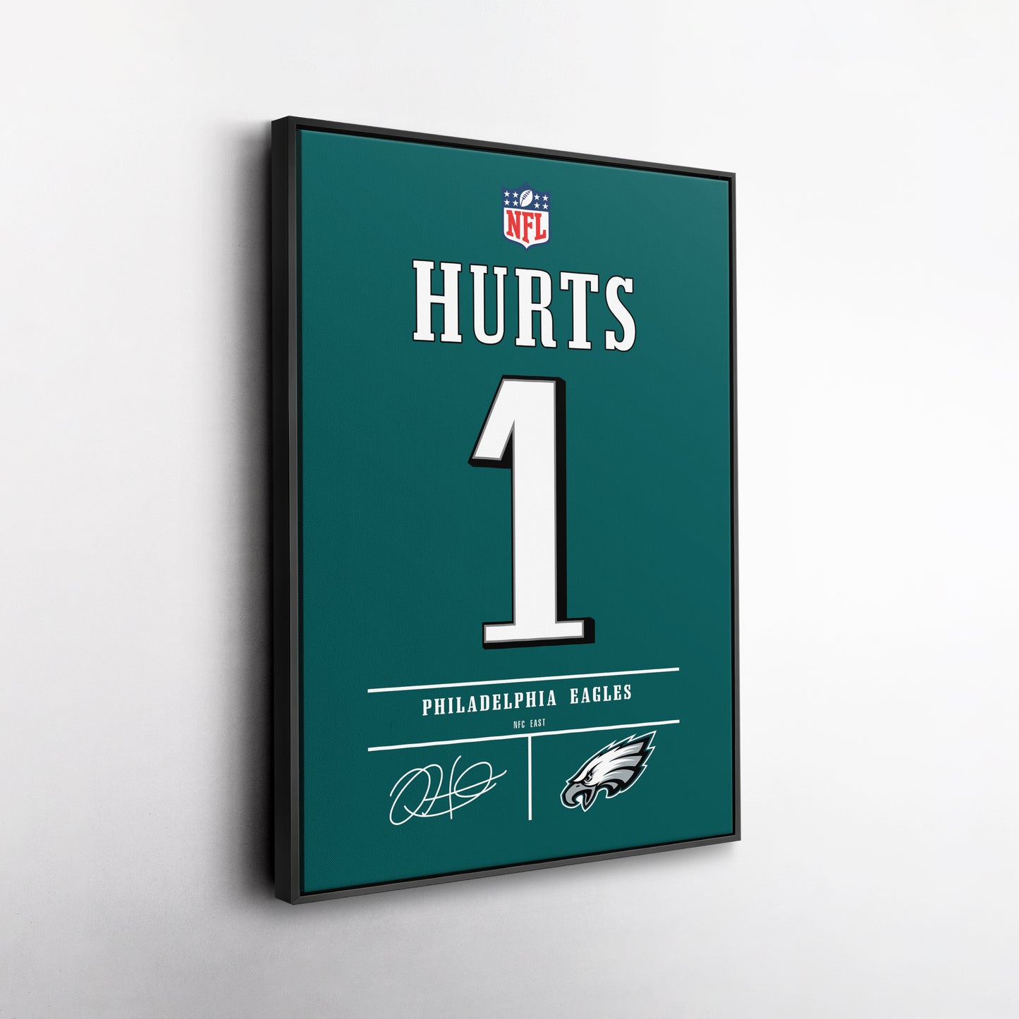Jalen Hurts Eagles Jersey Canvas Print | Wall Art Decor
