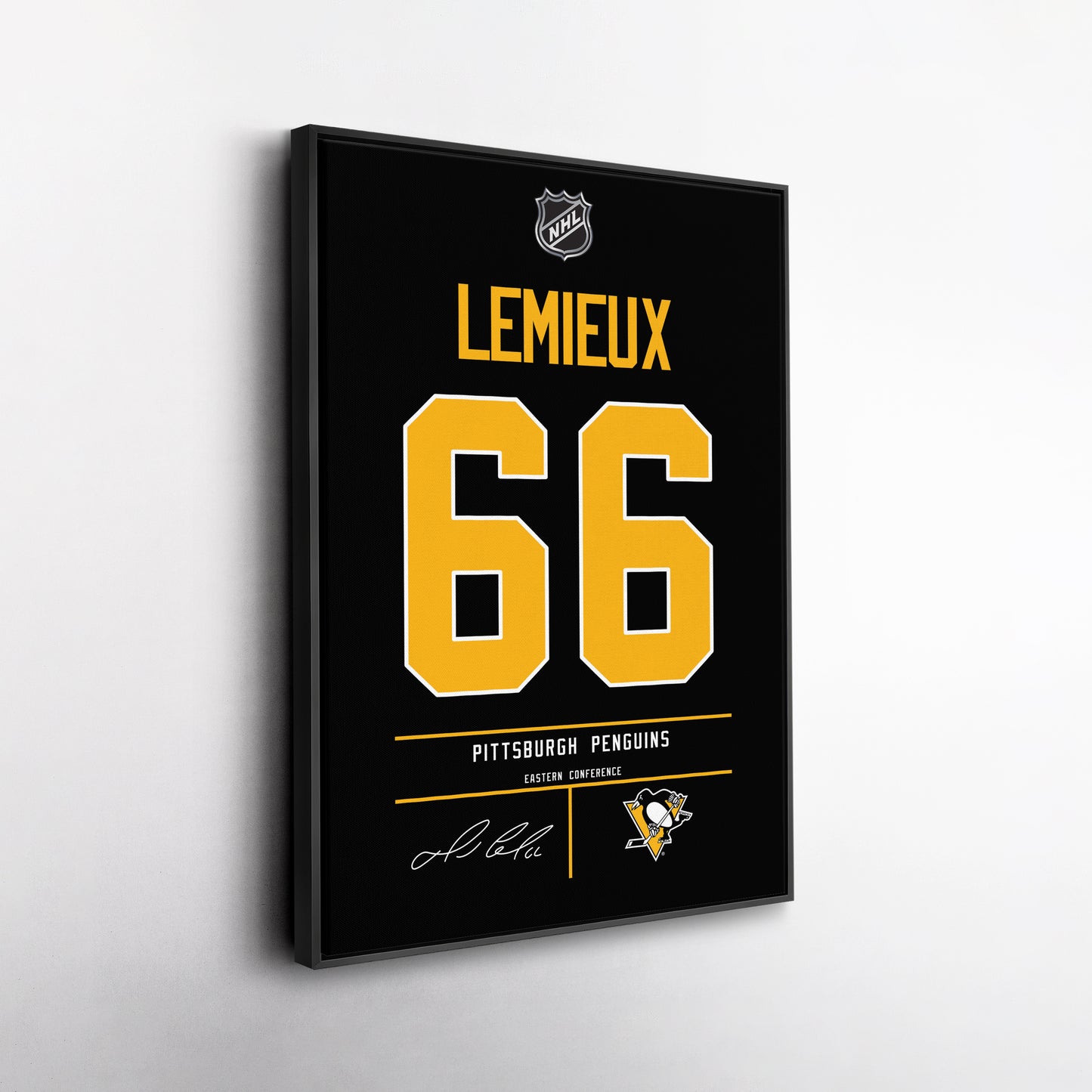 Mario Lemieux Penguins Jersey Canvas Print | Wall Art Decor