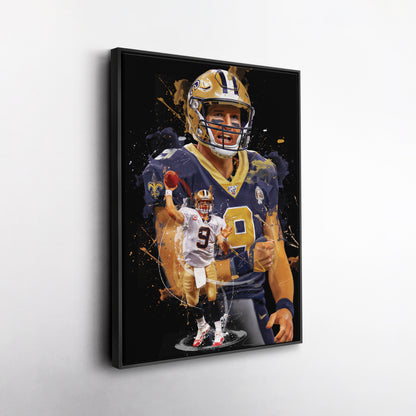 Drew Brees Saints Canvas Print | New Orleans Football Wall Art