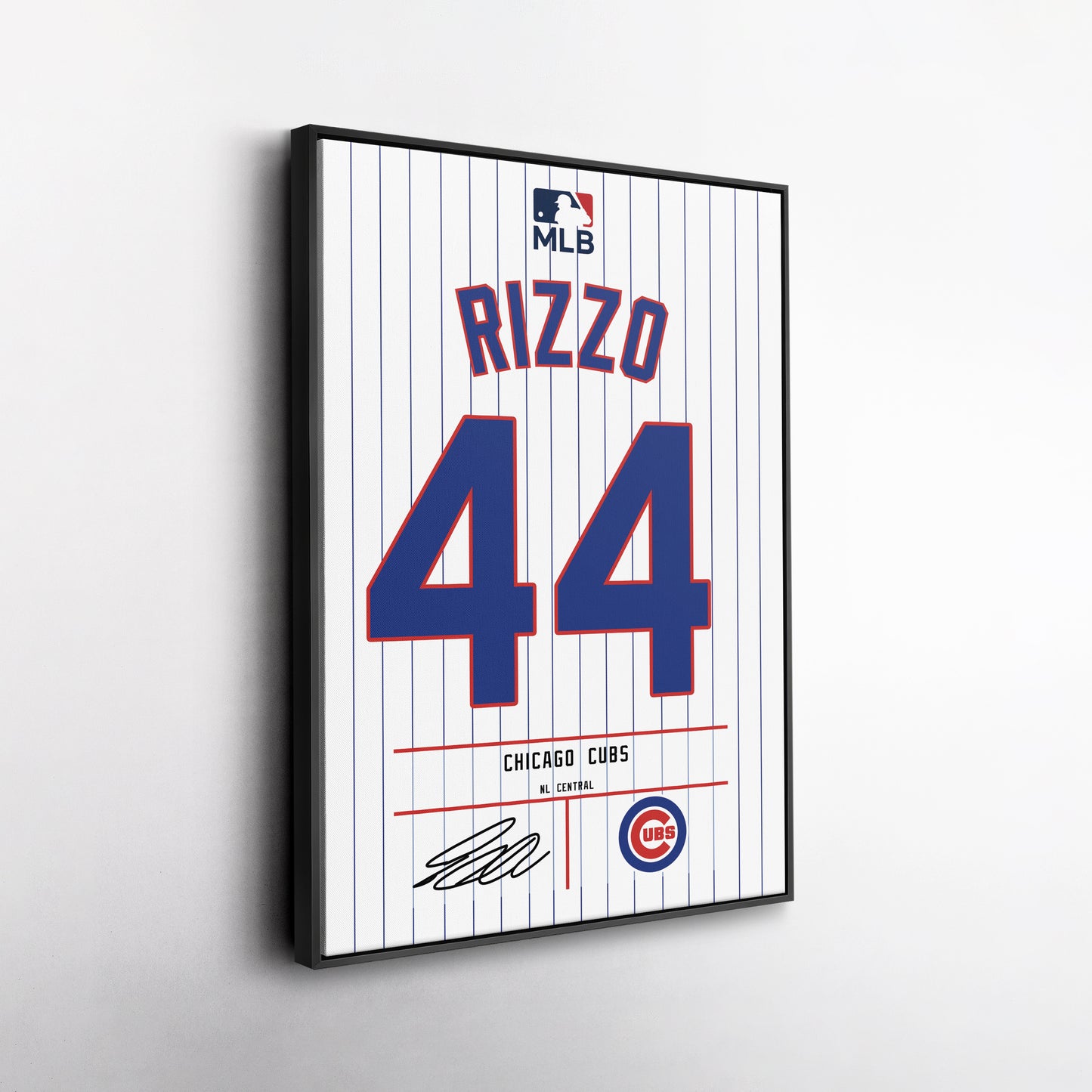 Anthony Rizzo Chicago Cubs Jersey Canvas Wall Art
