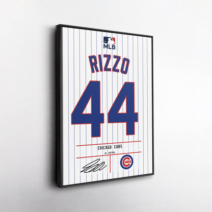 Anthony Rizzo Chicago Cubs Jersey Canvas Wall Art