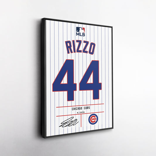 Anthony Rizzo Chicago Cubs Jersey Canvas Wall Art